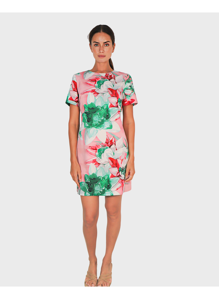 COTTON SHORT SHIFT DRESS: CHELSEA: PINK