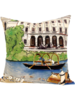 COTTON PILLOW LAKE COMO : A : 21"x21"