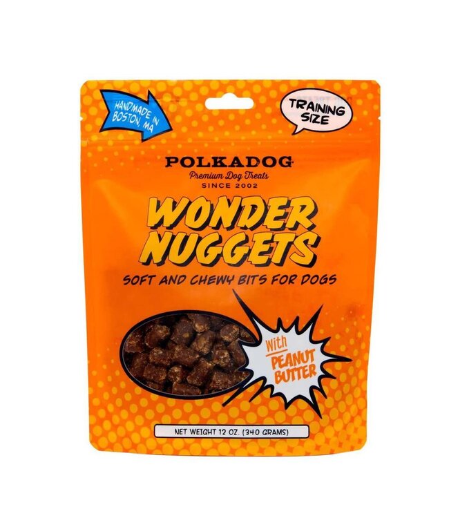 POLKA DOG Wonder Nuggets Treats Peanut Butter 10oz