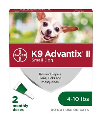 ADVANTIX K9 ADVANTIX II Flea and Tick Spot Treatment for Dogs 2pk