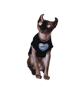 Pikapika PIKAPIKA Beat It Black Cat T-shirt