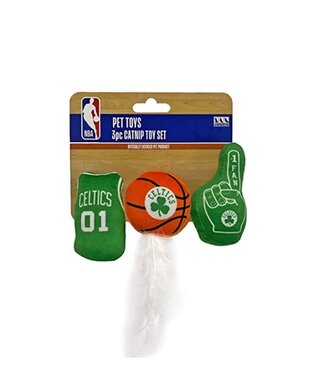 Pets First Co. NBA Celtics 3 pc Cat Nip Toy Set