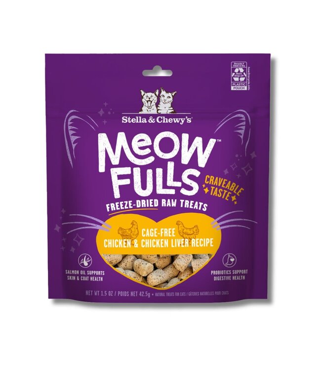 STELLA & CHEWY'S Meowfulls Chicken & Liver Cat Treats