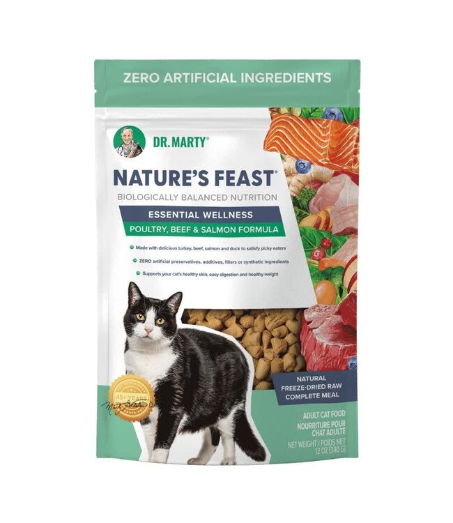 DR MARTY Cat Nature's Feast Beef Salmon & Poultry Freezedried